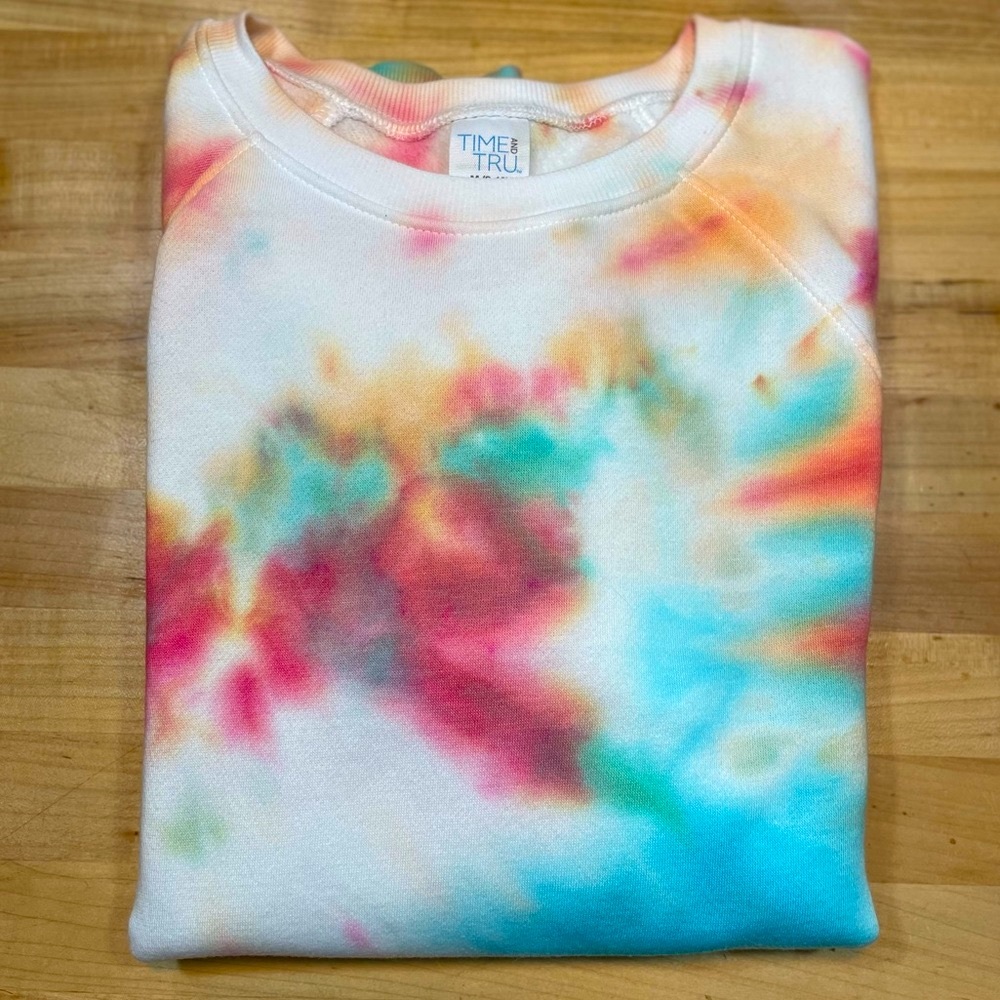 Tie Dye Nebula Crew Neck Sweatshirt